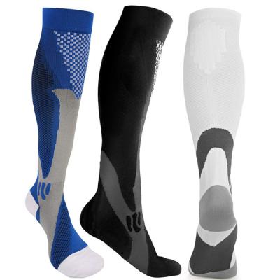 China Breathable Hot Sale High Elastic Sports Basketball Football Compression Sports Socks For Men for sale