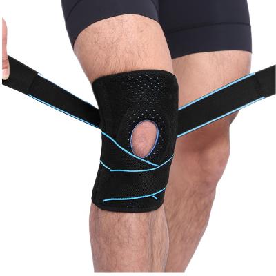 China Breathable Best Selling Professional Compression Elastic Knee Brace with Stabilizers for Meniscus Tear Knee Pain for sale