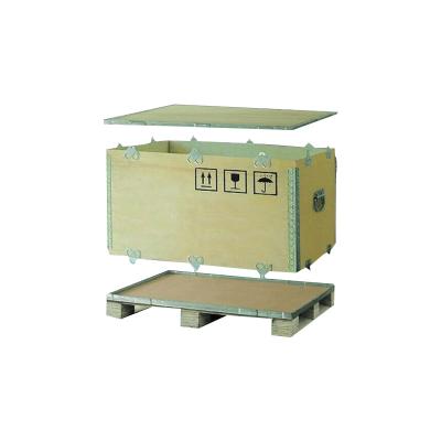 China Disposable Steel Edge Plywood Packing Wooden Case Self-Dispensing Special Packing Wooden Crate for sale