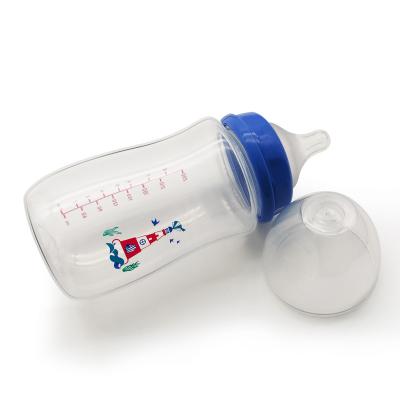 China BPA Free WP802 Easy Active Wide Neck Baby Bottle With SkinSoft Silicone Teat And Quick Flow Teats for sale