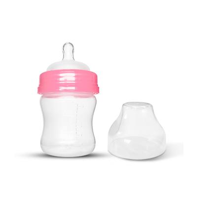 China BPA Free Baby Silicon Feeding Breastmilk BPA Free Wide Neck Nipples Reusable Bottles With Leak Proof Lids for sale