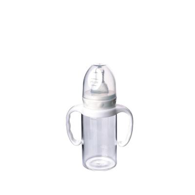 China BPA Free Wholesale Borosilicate Glass Baby Bottle Glass OEM Baby Bottle Milk Conductor for sale