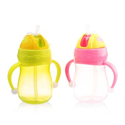 China Viable Spill Non Straw Learner Cup Drinking Bottle For Babies 300ML For 6 Months for sale