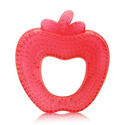 China 100% Eco-Friendly / Non-toxi EVA Apple Shape Water Filled Teethers Soothe Babies Gums for sale