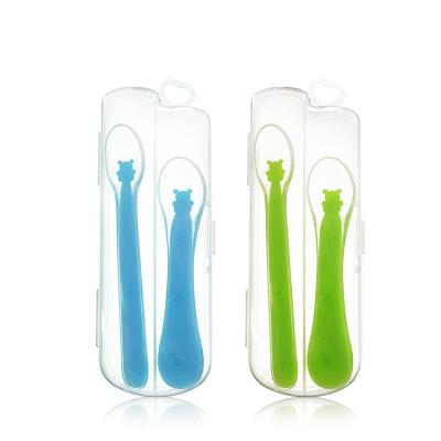 China Eco-friendly BPA Free Silicone Baby Spoon and Fork Set Baby Item Free Sample Feeding Baby Bib Set for sale