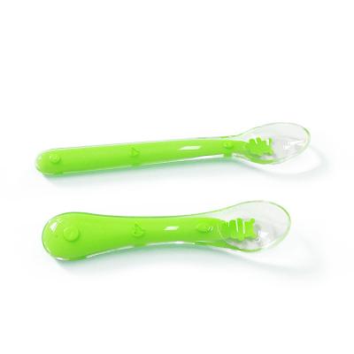 China Baby Led Soft Weaning Silicone Spoons BPA Free Food Grade Material for sale