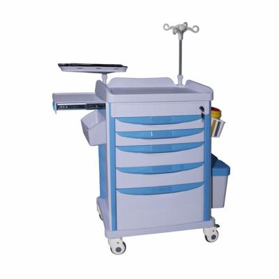 China Contemporary Medical Anesthesia Cart With Cabinet For Hospital First Aid Cart For Hospital for sale