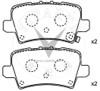 Cina Compatibilità con i modelli 10 mm Spessore VW Brake Pad Kit per una frenata fluida in vendita