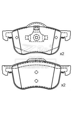 China Keramische D794 volvo s80 Bremsplattenersatz 272401 ATE Bremssystem zu verkaufen