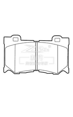 China Lexus LS460 Ceramic Brake Pad D1282 , Advics Braking System OEM 04465-0W110 for sale