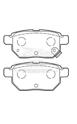 China D1354 Ceramic Toyota Corolla Brake Pad , 04466-12130 Rear Brake Pads for sale