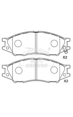 China Akebono Braking System Brake Pads Compatible For Nissan Teana Brake Pad Set for sale