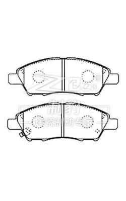 China Nissan Pulsar / Tiida Ceramic Brake Pad D1592, D1060-ED500 Substituição da pastilha traseira à venda