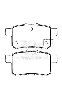 China Honda 8th Accord Ceramic Brake Pad D1336/D1451 , 43022-TA0-A00 for sale