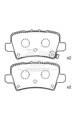 Κίνα Honda 12η γενιά Civic IX Κεραμικό Honda Brake Pad D2010, 43022-SMG-E01 Πίσω προς πώληση