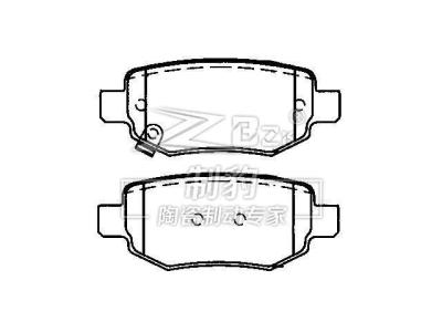 China Chery A3,Ceramic Brake Pad,D1673,M11-3502090,R for sale