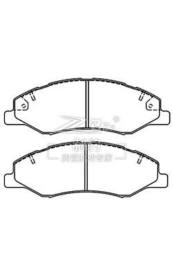 China Honda Odyssey Bremsplatte D2089, 45022-THR-A01 Vordere Keramikbremsplatten zu verkaufen