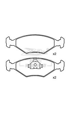 China Fiat Palio,Ceramic Brake Pad,D350,5882984,F for sale