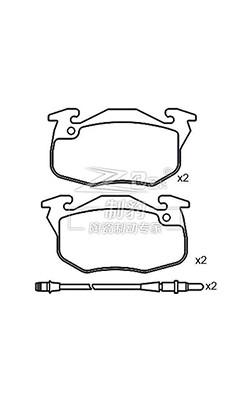 China Citroën Fukang 1.36,Ceramic Brake Pad,D371,77 01 201 542,F for sale