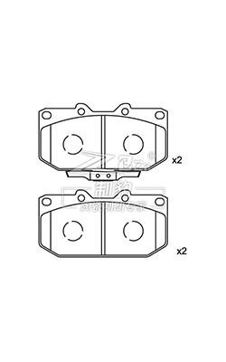 China Mitsubishi Impreza,Ceramic Brake Pad,D460,41060-37P91,F for sale