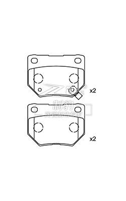 China Mitsubishi Impreza,Ceramic Brake Pad,D461,44060-04U86,R for sale