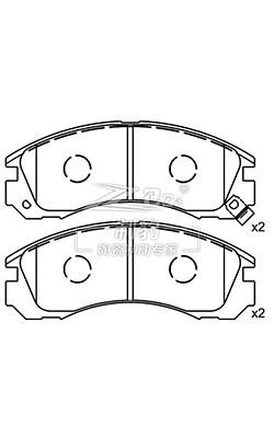 China Mitsubishi V33,Ceramic Brake Pad,D530,MB857837,F for sale