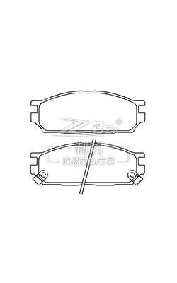 China Mitsubishi Lioncel,Ceramic Brake Pad,D534,MB699577,F for sale