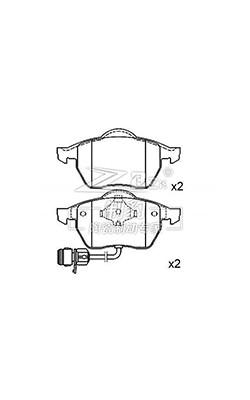 China D555 Audi A6 Placas de freno delanteras 4A0698151 Audi Oem Placas de freno en venta