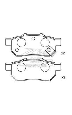 China 43022-ST3-E00 Trw Ceramic Brake Pads Honda New Fit auto brake replacement for sale