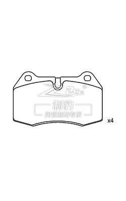 China BMW 728/E38 Front Ceramic Brake Pads D639 34116761249 bmw brake pad for sale