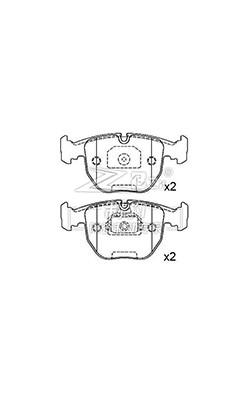 Cina 34116761252 Bmw X5 Sostituzione della pastiglia frontale BMW X5/740 D681 in vendita