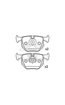 China BMW X5/740 Ceramic Bmw X5 Front Brake Pads D683 , 34216761250 for sale