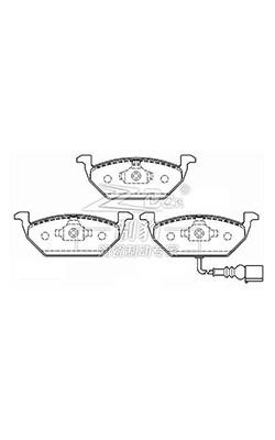 China Volkswagen Bora D768(A) 1J0698151G ATE Brake Pad front ceramic brake pads for sale