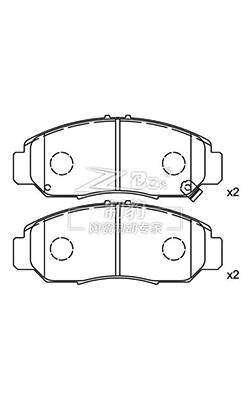 China Honda 2.4 Ceramic Car Brake Pad D787 , 45022-S7A-N00 Front Brake Pad Replacement for sale