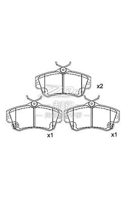 China Nissan Brake Pad Set For Akebono Braking System Teana Fmsi D815 for sale