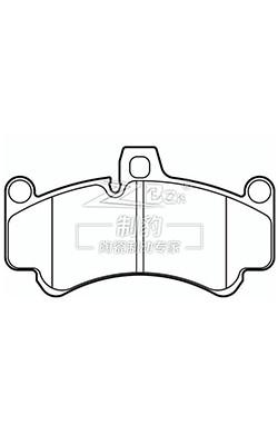 China Porsche 911 03-07 Ceramic Brake Pad 99635194801 Front Ceramic Pads for sale