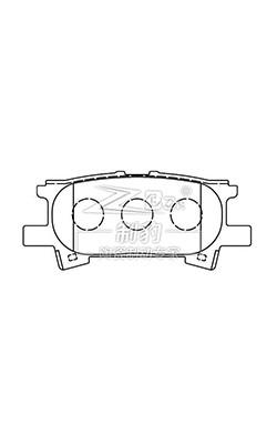 China New Lexus RX350 Ceramic 04466-48040 Lexus Rx 350 Rear Brake Pad Replacement for sale