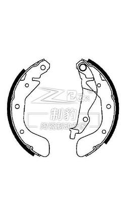 China Chevrolet Lova Ceramic Brake Shoes  Replacement S814 Rear  93740252 for sale