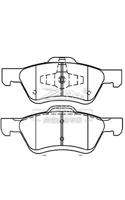 China Pads de travão de Ford Escape em cerâmica dianteira D1047 AM6Z-2001-A à venda