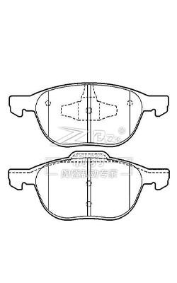 China D1044 Ford Focus Bremsbeläge Keramik 30683554 ATE Bremssystem zu verkaufen