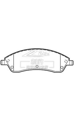 China Cadillac SRX Front Ceramic Brake Pads D1019 , 18047994 Front Brake Pad Replacement for sale