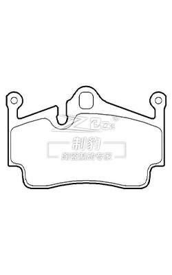 China 31262706 Porsche Ceramic Brake Pad Set 10mm for sale