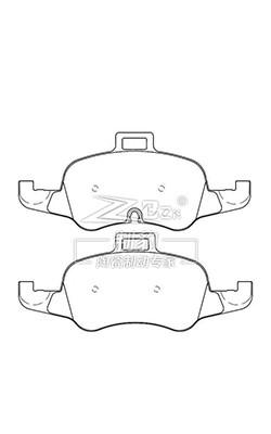 China Audi A4L Audi Brake Pad Replacement D1876 , 8S0698151 Front Ceramic Pads for sale