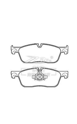 China 2015 Land Rover Discovery Brake Pads Sport Ceramic Brake Pad D1838 , LR072681 for sale