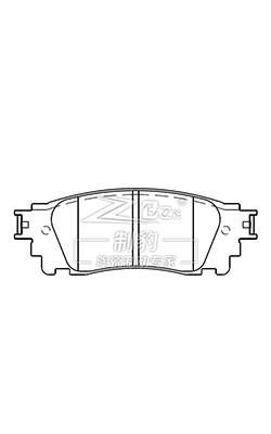 China Rückseite Lexus 2015 NX200T Keramik Lexus OEM Bremsbeläge 04466-78010 zu verkaufen