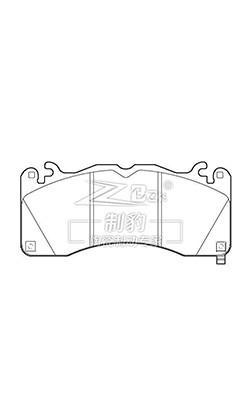 China Ford Mustang GT 5.0T Car Brake Pad Replacement  D1792 , FR3Z-2001-H for sale