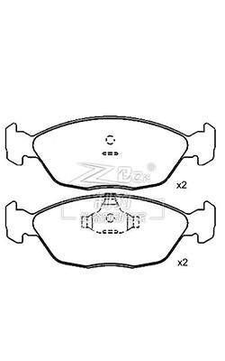 China Volkswagen Santana2000 Front Ceramic Pads 3256981514 Vw Brake Pads Replacement for sale