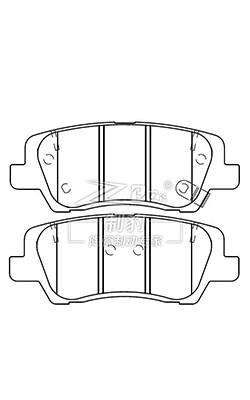 China Cadillac 2013 ATS Achter Keramische remplakken D1659, 22857909 Te koop