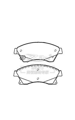 China 13301207 Front Brake Pad Set D1497  Chevrolet Cruze Brake Pads for sale