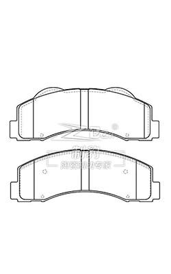 China Ford Raptor AL3Z-2001-A Ceramic Brake Pads D1414 Front Brake Pad Replacement for sale